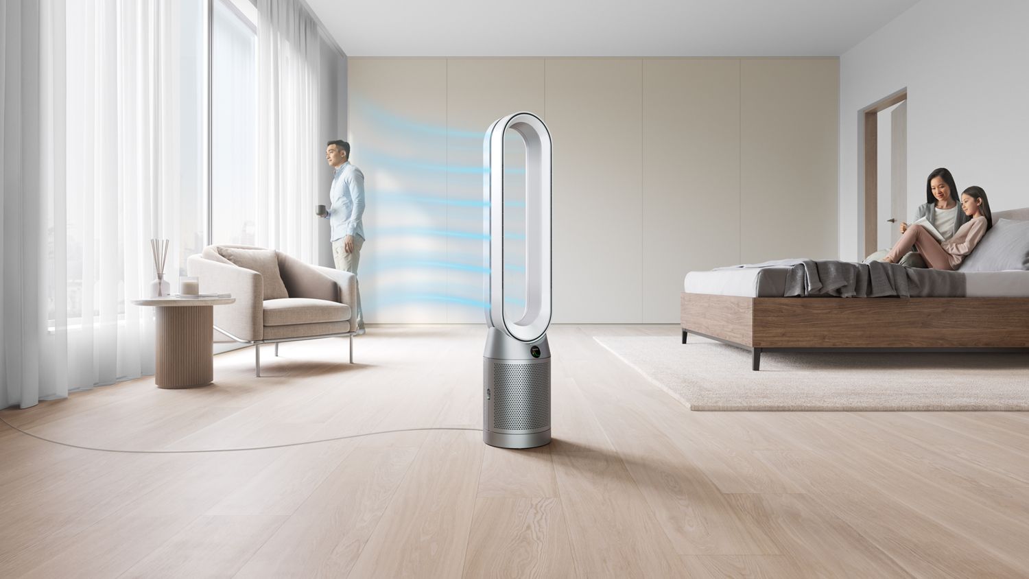 2024年製 Dyson 空気清浄機 ホワイト/シルバー HP07 ZZ 2024年製 Dyson