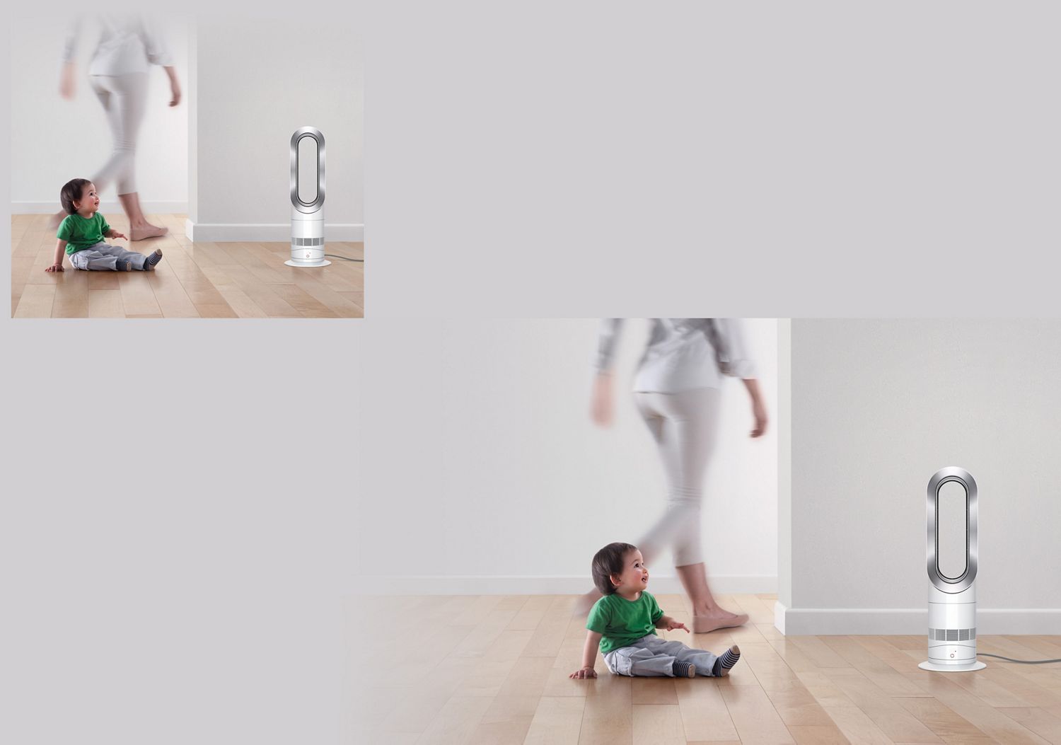 Dyson Hot+Cool™ Jet Focus AM09 fan heater (Black/Iron) | Black and