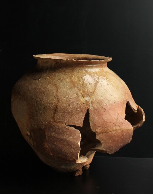 常滑破れ大壺 S2898｜骨董店 のびる 古美術 骨董 和風建具 蔵戸 買取の