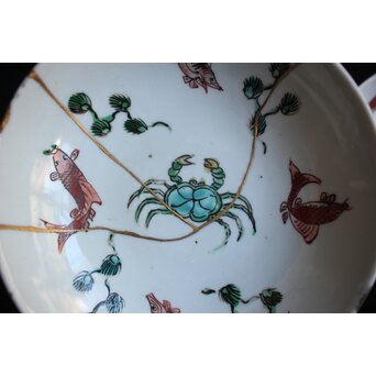 古染付 南京赤絵 呉須赤絵 古九谷 初期伊万里 皿7枚 P557｜骨董店