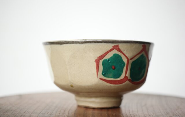 琉球 壺屋焼 小橋川仁王 茶碗2点 P482｜骨董店 のびる 古美術 骨董