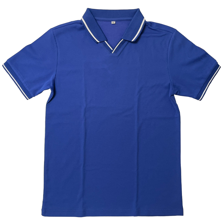 ポロシャツスタイル 青いエプロン新品 ポロシャツスタイル 青い