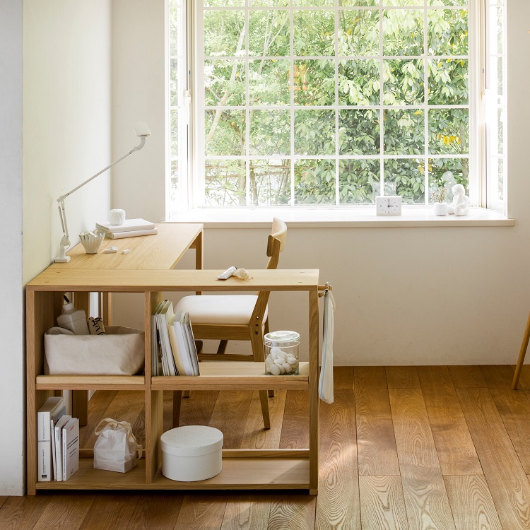 書棚 オープンタイプ 幅100cm QS3586 ウォールナットナチュラル 通販