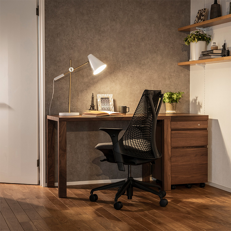 Buona scelta デスク 幅110×奥行60cm ST3578 ウォールナットナチュラル