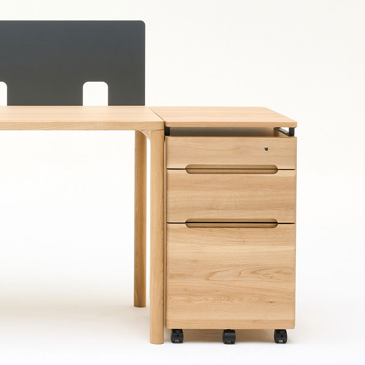 CLEARNEL デスク ワゴン 幅42.8cm(デスク奥行共通) SW8000