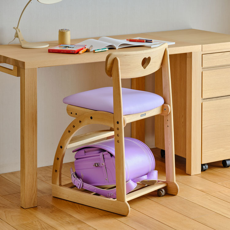 karimoku XT1801KE デスクチェア キャスター付き ハート型 学習