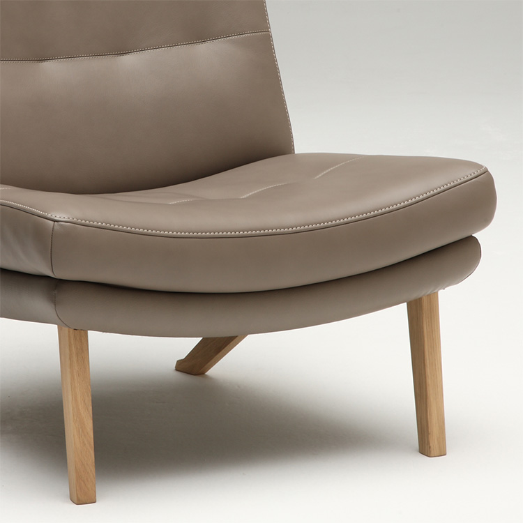 1人掛ソファ ZU1605 グレージュ ピュアオーク 通販 | 【公式】カリモク