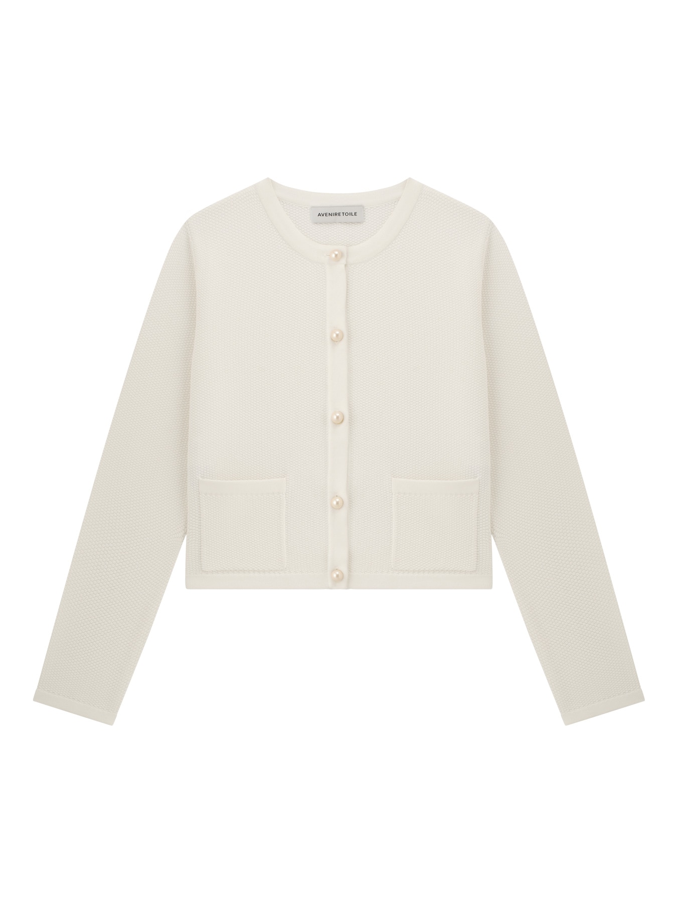 パールボタンポケットニットカーディガン: AVENIRETOILE公式通販