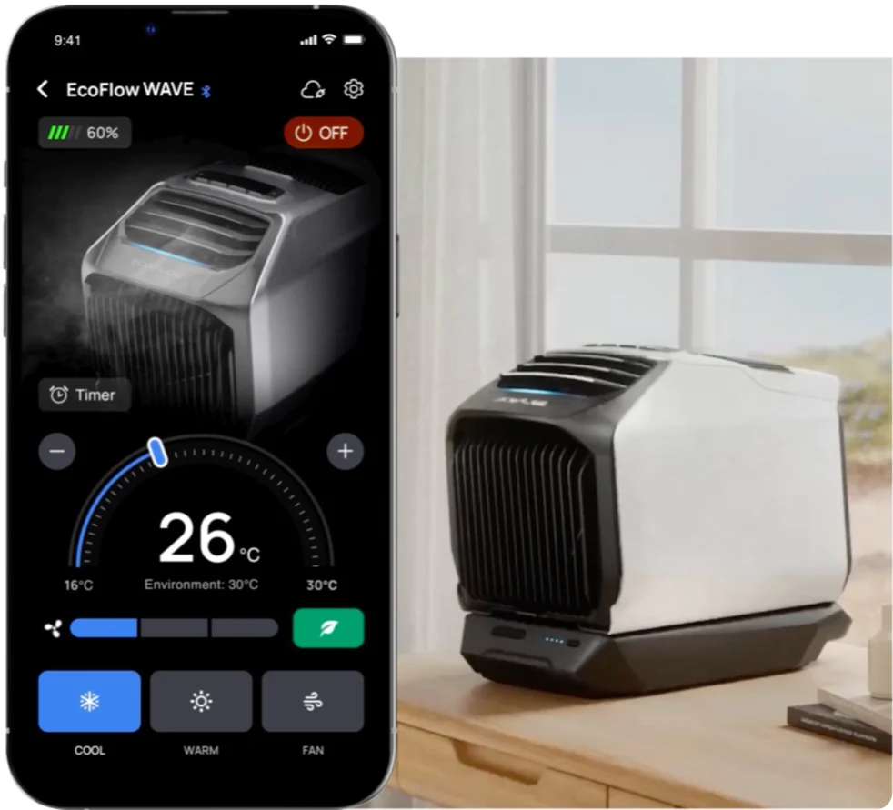 EcoFlow WAVE 2 Taşınabilir Klima | Taşınabilir Güç Kaynakları