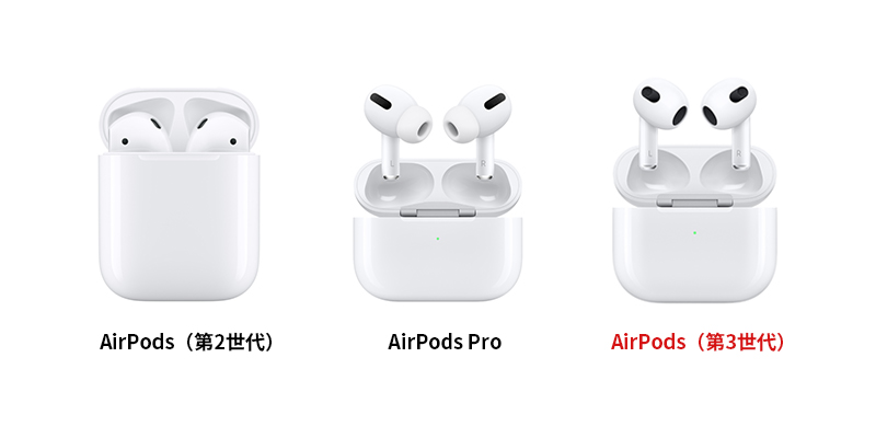 AirPods第3世代】第2世代 / AirPods Proとの違い - エコケー株式会社