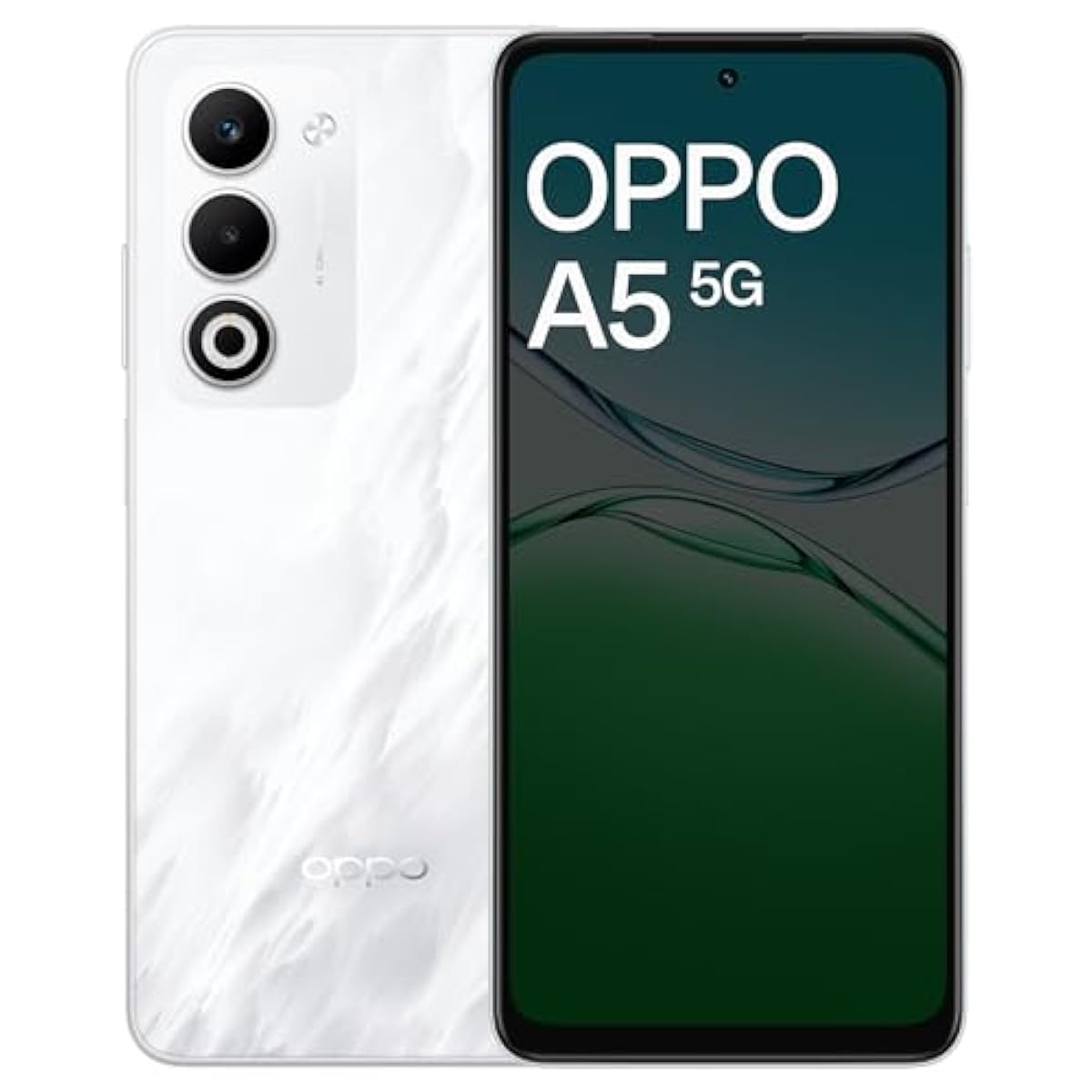 OPPO A5 5G (Mist White, 6GB RAM, 128GB Storage) with No Cost EMI