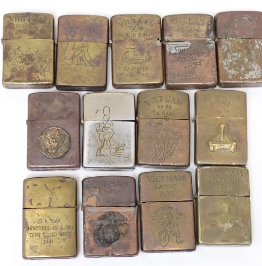 Zippo/ジッポー ベトナム ライター 13点セット ミリタリーデザイン