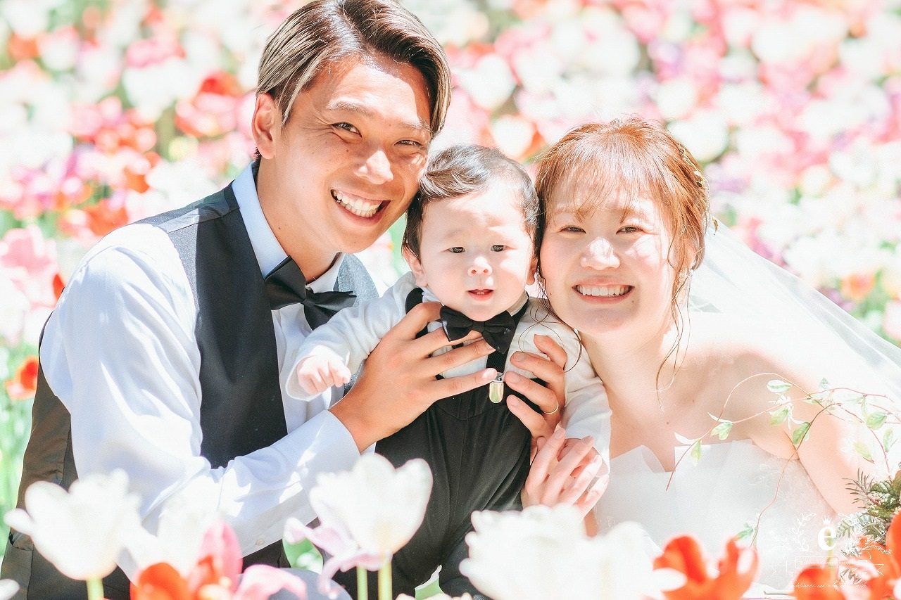 ひたちなか【ひたち海浜公園】でネモフィラフォトウェディング（前撮り