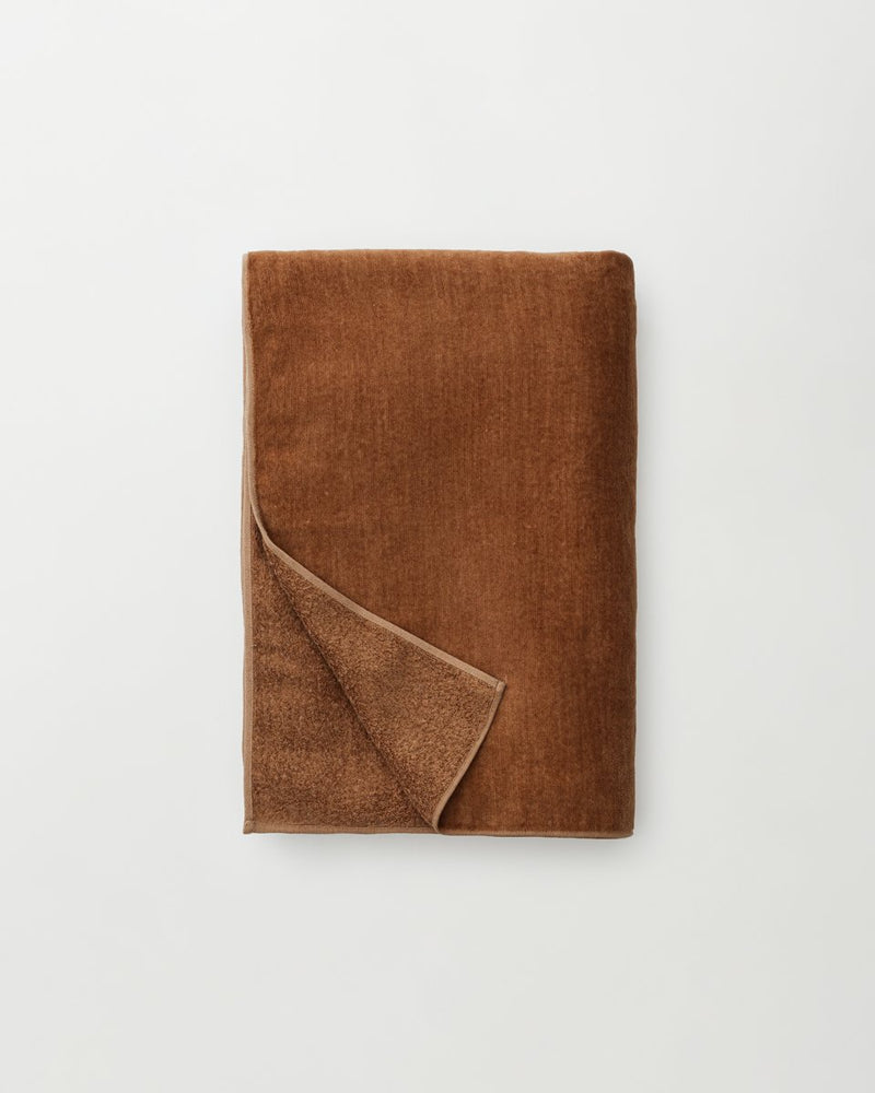 Raw brown cotton throw blanket – ÉCHAPPER | エシャペ