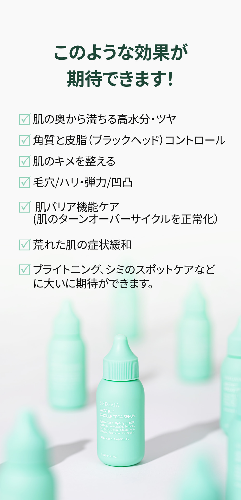 SHEGAIA] Arctic Spicule Teca Serum 40ml | Anna's DAZZ