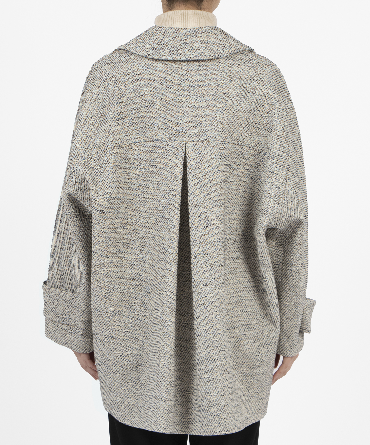 ミックスツイードケープライクコート ｜ハウス オブ ロータス＜HOUSE