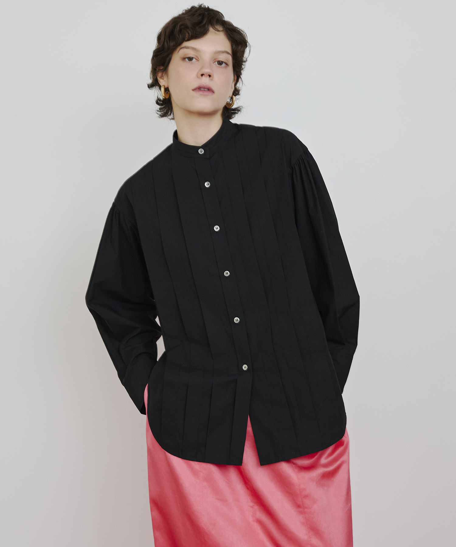 コットンピンタックシャツ ｜ハウス オブ ロータス＜HOUSE OF LOTUS