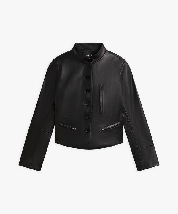 ラムスキン レザー ジャケット ｜agnès b. FEMME（ファム