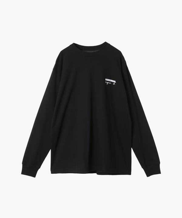 メンズ ロゴ プリント 長袖 Tシャツ 