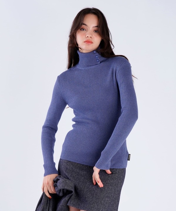 ハーフジップ ニット プルオーバー ｜To b. by agnès b.（トゥービー