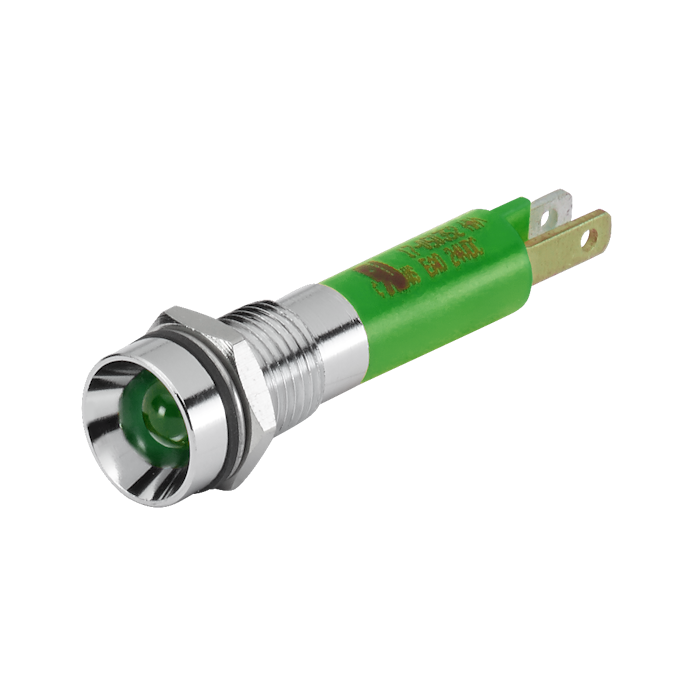 表示灯, 17シリーズ, Ø 9,5 mm, レイズド, IP40, プラグイン端子, 2.8