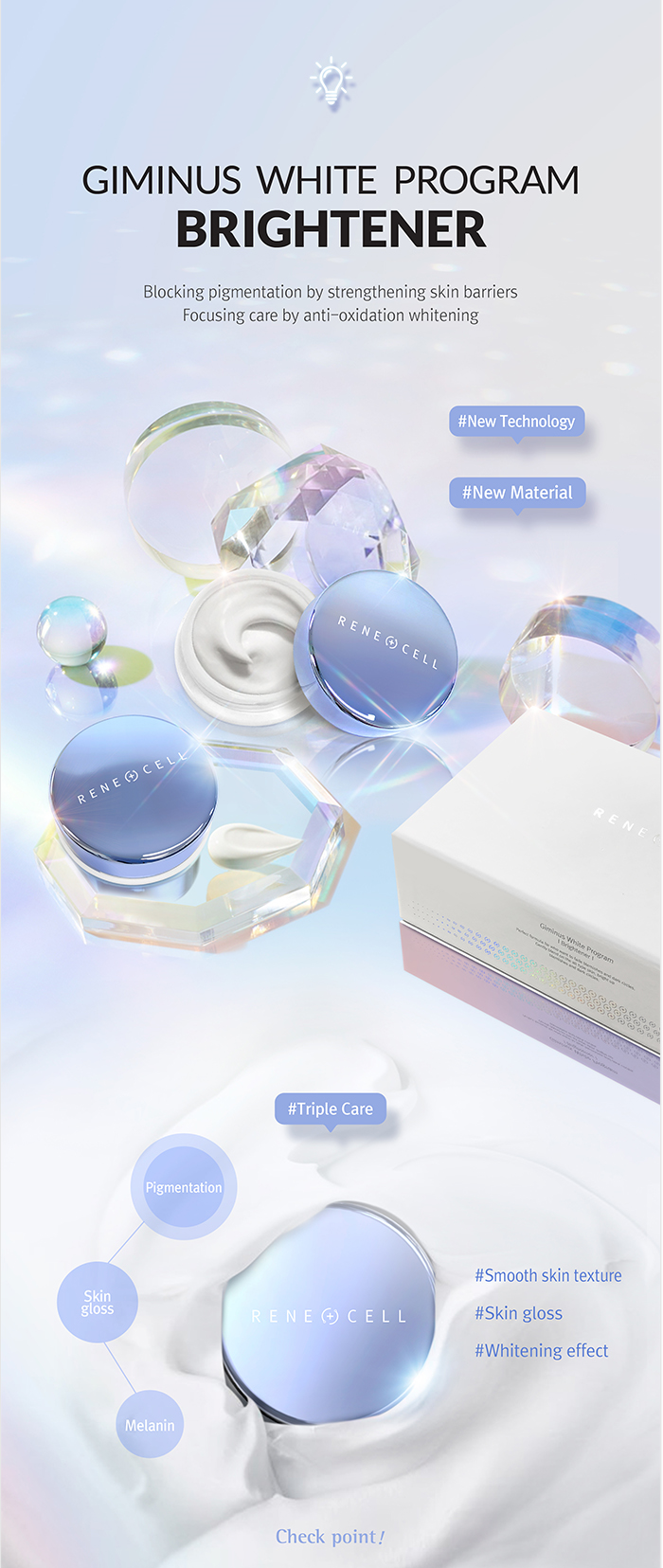 RENECELL Giminus White Program Brighter 20g*2ea – EasyWell Shopping