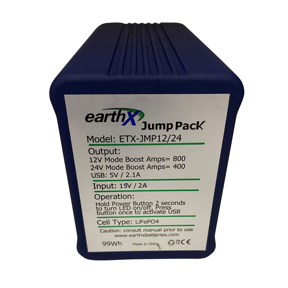EarthX Brand New 12V or 24V Jump Pack using LiFePo4 Cells!