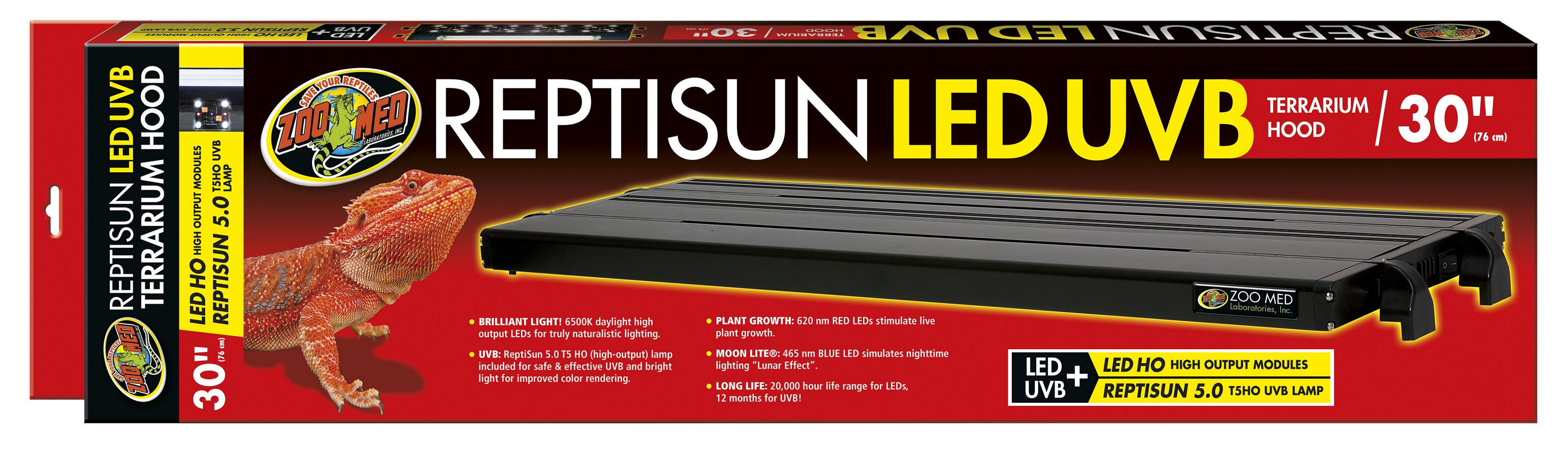 T5 ReptiSun® LED UVB Terrarium Hood | Zoo Med Laboratories, Inc.