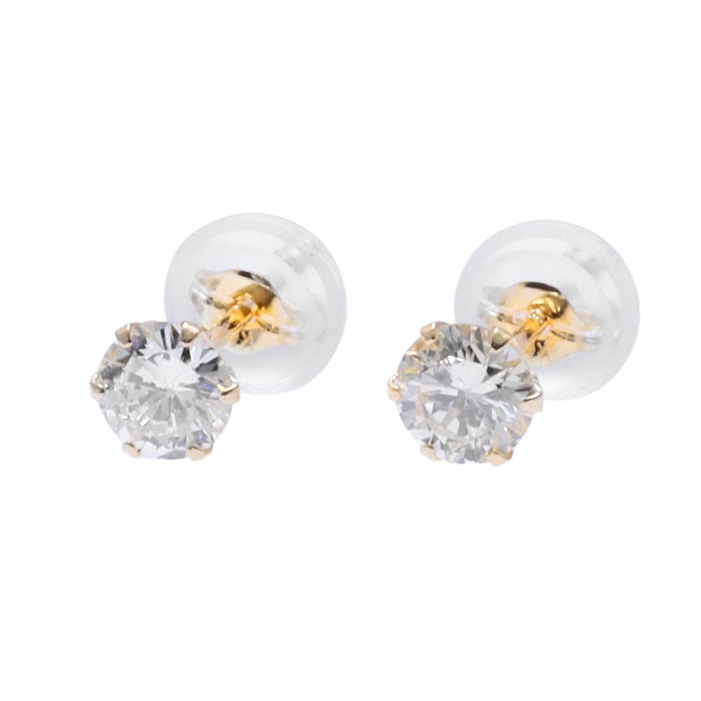 K18イエローゴールド ダイヤモンド ピアス J315610 | ユキザキセレクト