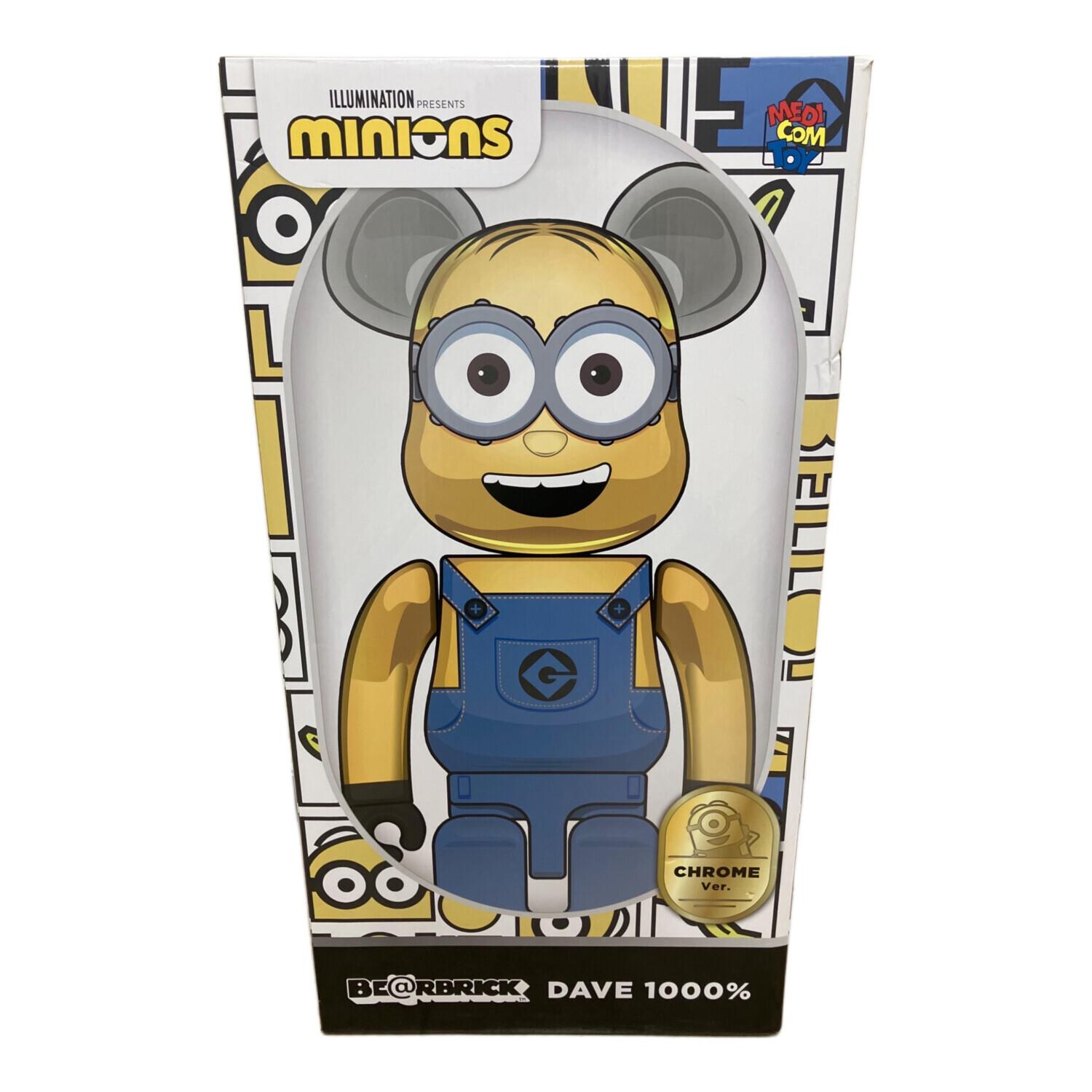 BE@RBRICK (ベアブリック) フィギュア ミニオン DAVE CHROME Ver. 1000