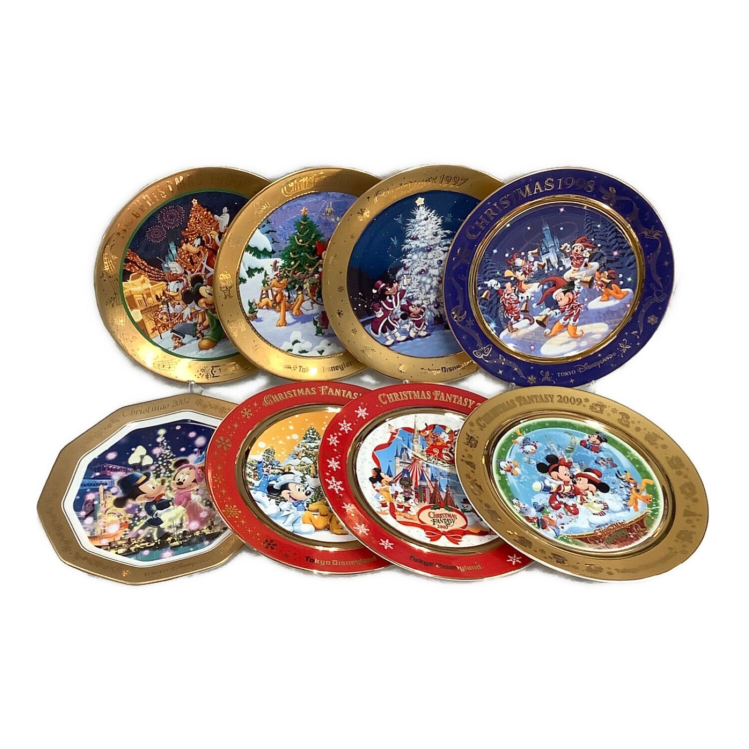 クリスマスプレート8枚セット ディズニー 1995～1998 2002 2005 2007
