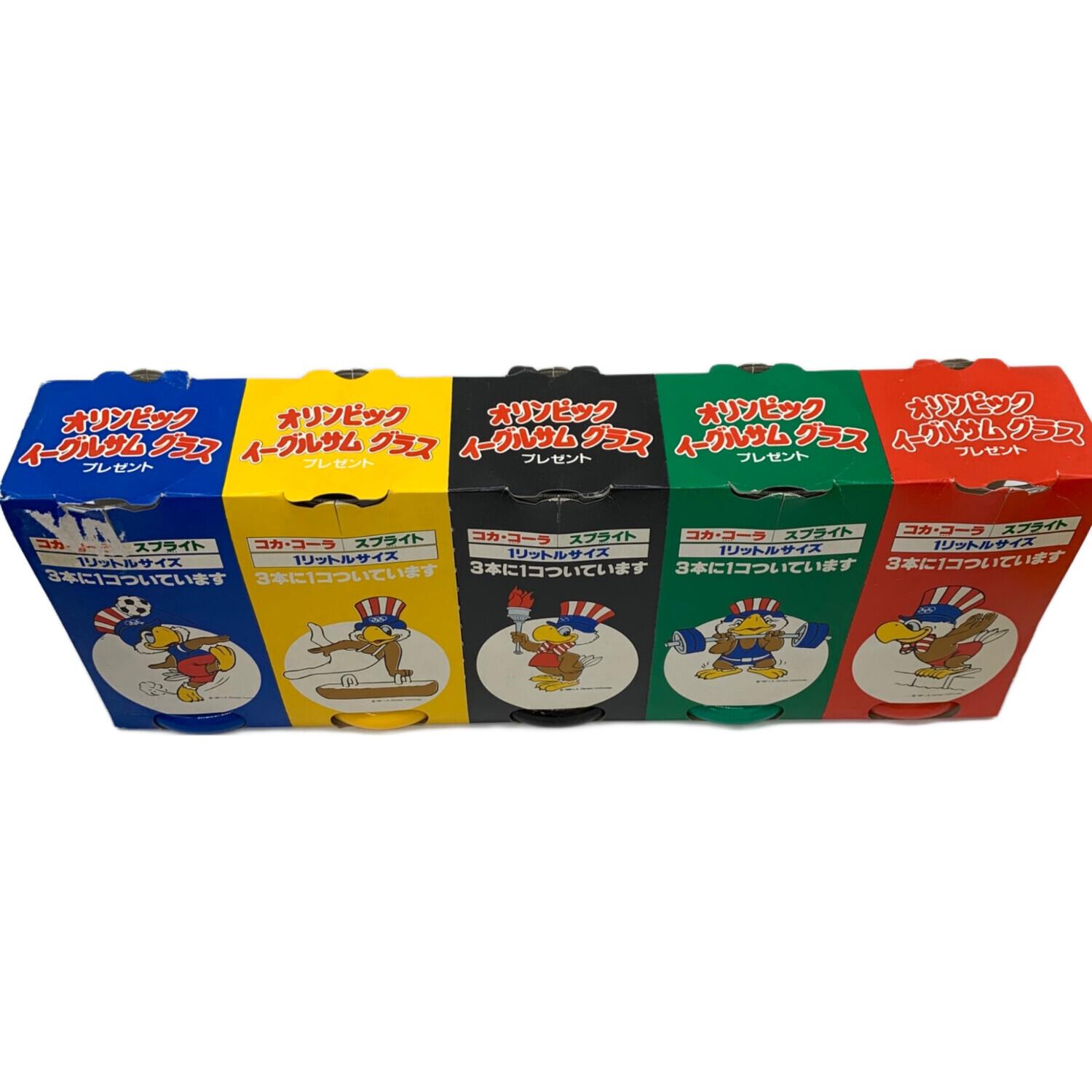コカ・コーラ イーグルサムグラス 5Pセット 1984年 ロサンゼルス