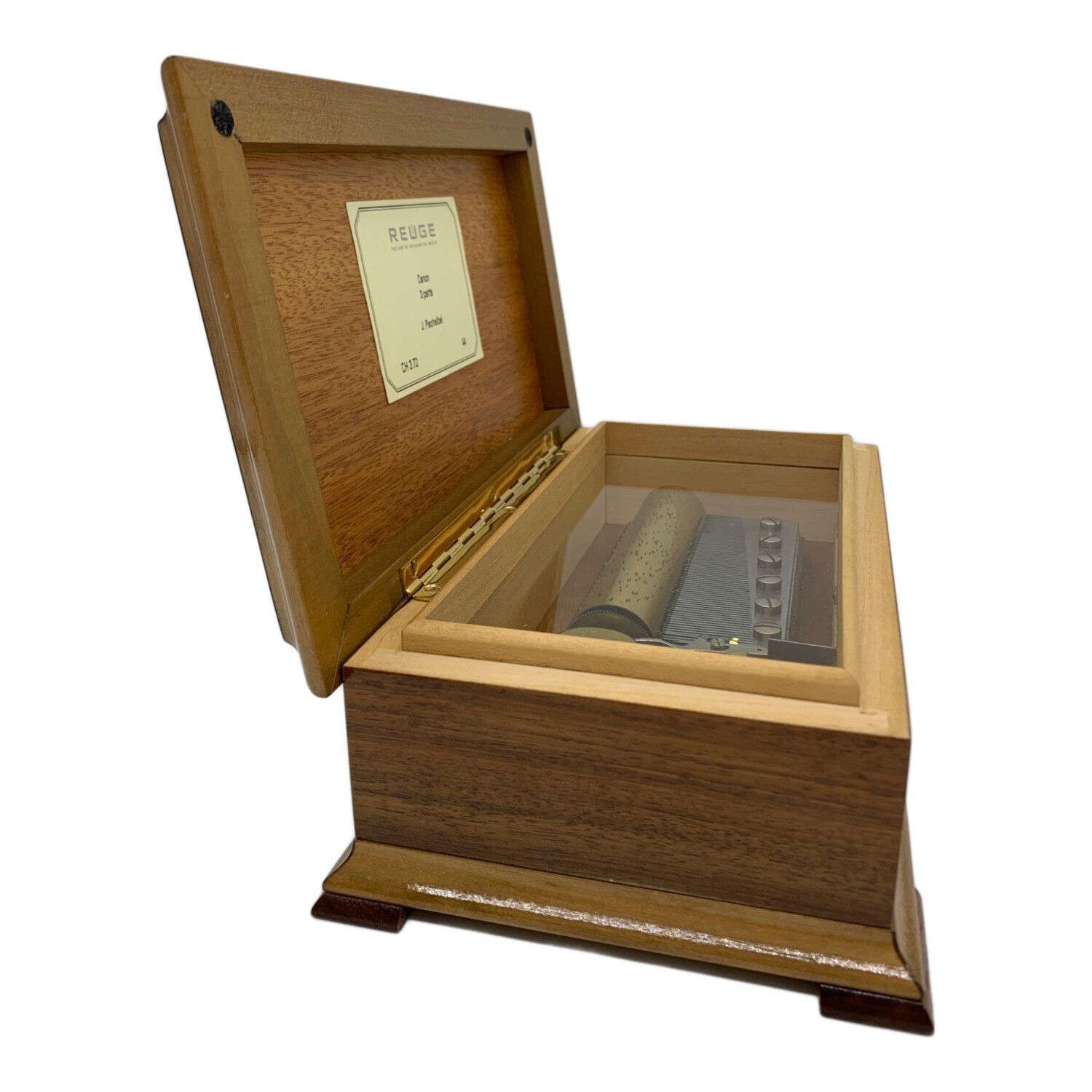 リュージュ REUGE 72弁オルゴール カノン リーフ型象篏細工 リュージュ