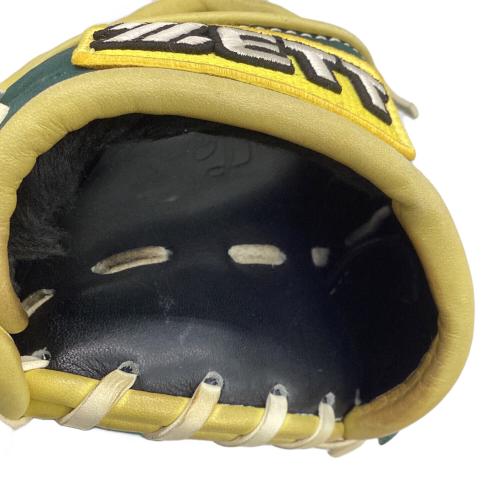 ZETT (ゼット) 軟式グローブ イエロー×グリーン 限定カラー オール