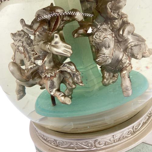 DISNEY (ディズニー) スノードーム オルゴール メリーゴーランド ※時計