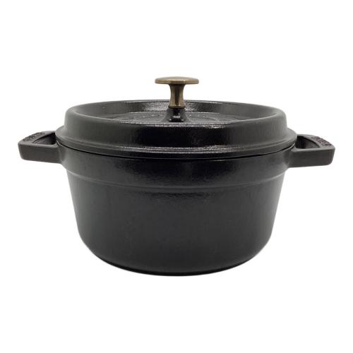 Staub (ストウブ) ピコ・ココット ラウンド ブラック 22cm｜トレファク