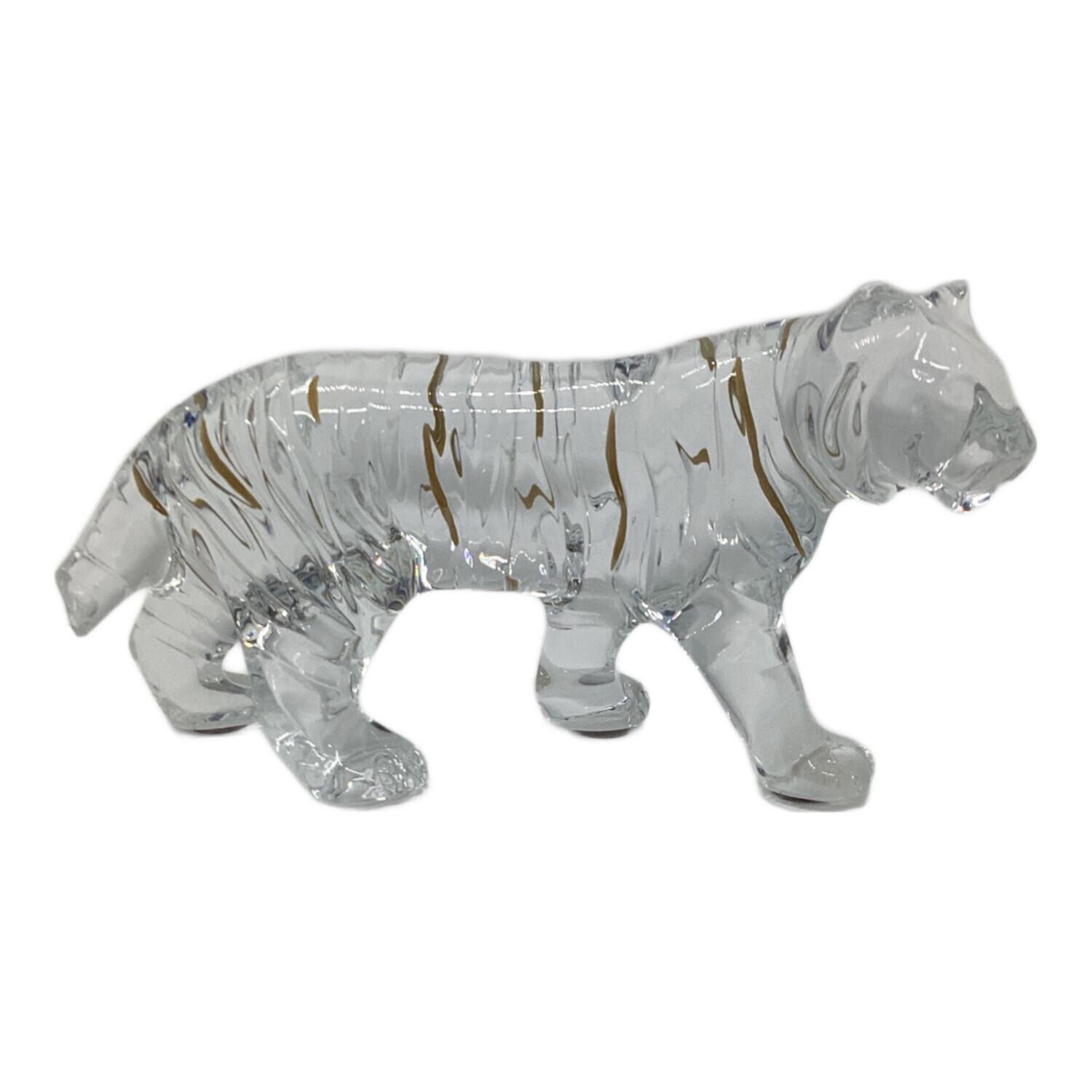 Baccarat (バカラ) ガラス細工 クリスタルフィギュア トラ 尻尾欠け