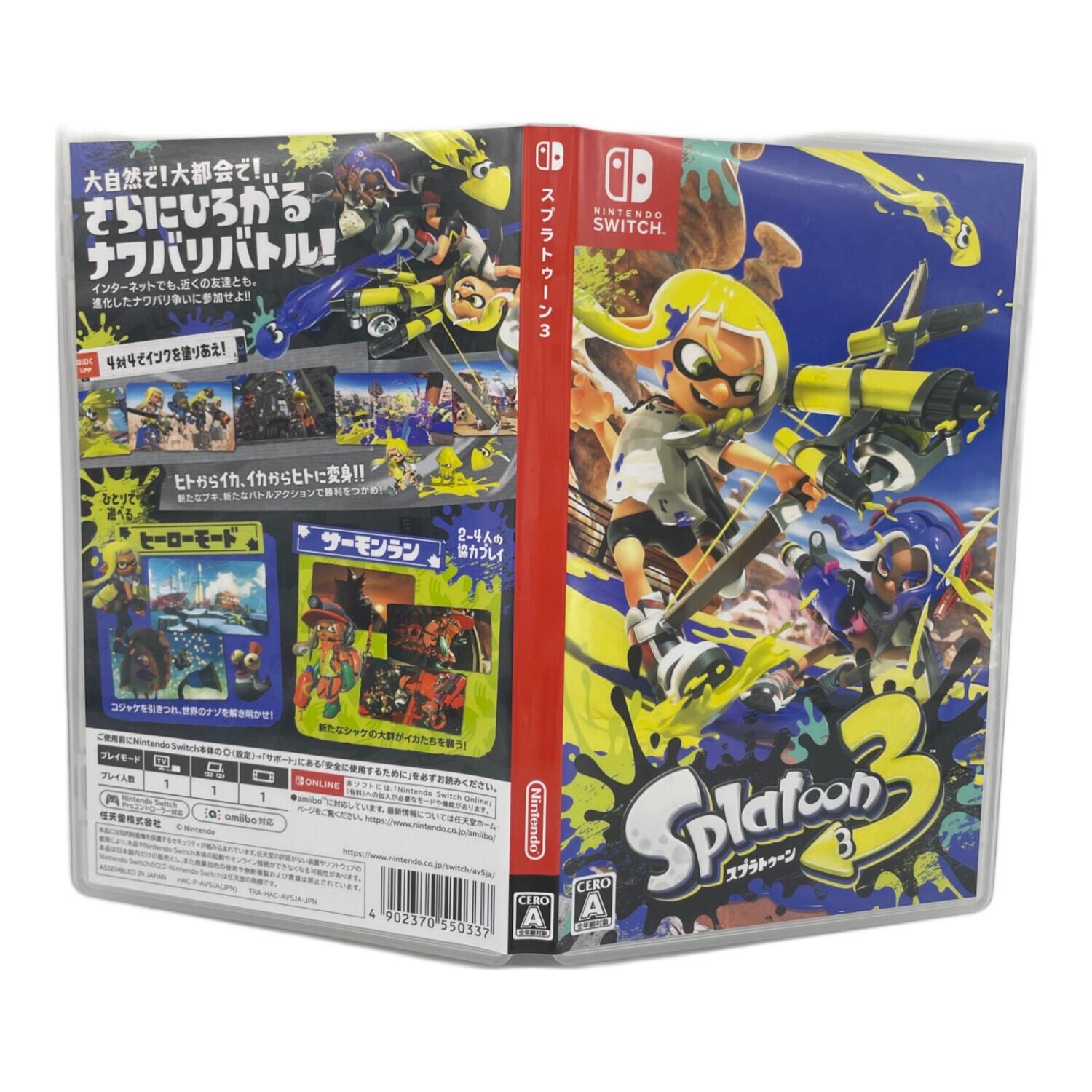 Nintendo Switch用ソフト SPLATOON3 CERO A (全年齢対象)｜トレファク