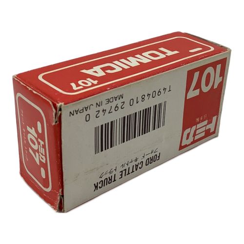 TOMY (トミー) トミカ NO.107 フォード キャトル トラック 赤箱 馬