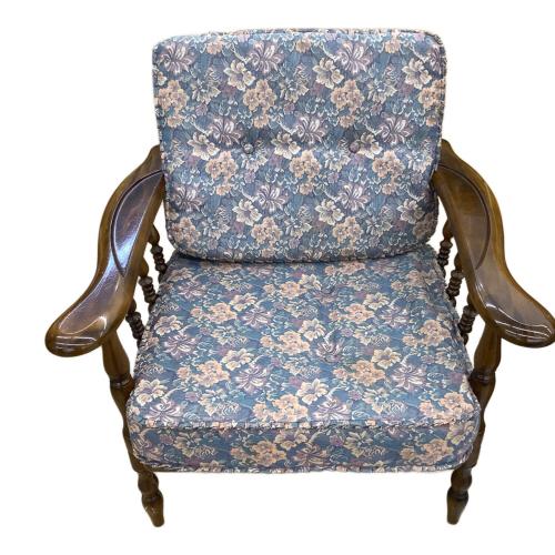 karimoku (カリモク) 1人掛けソファー 381 ブラウン×マルチカラー