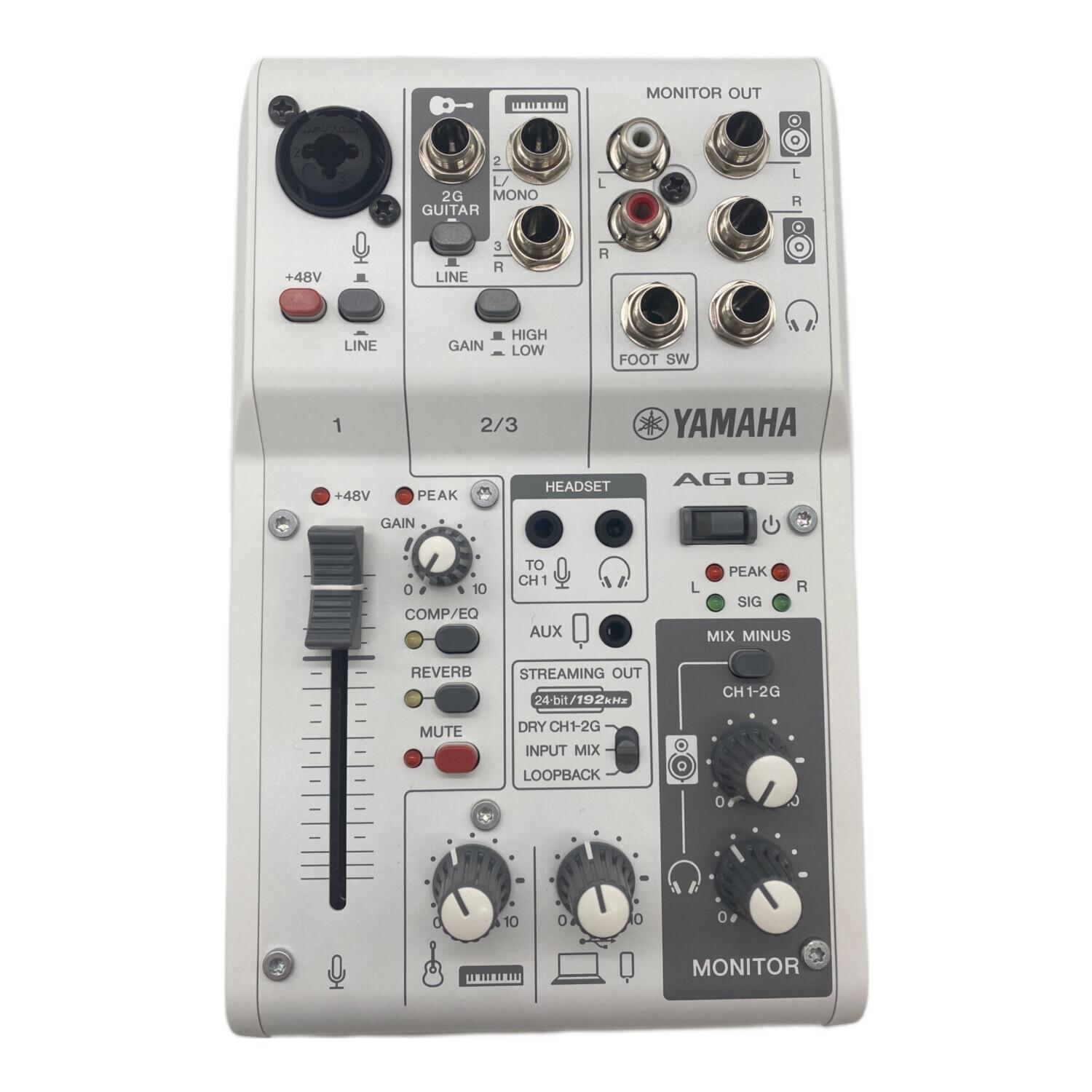 YAMAHA (ヤマハ) オーディオインターフェイス AG03 MK2｜トレファクONLINE