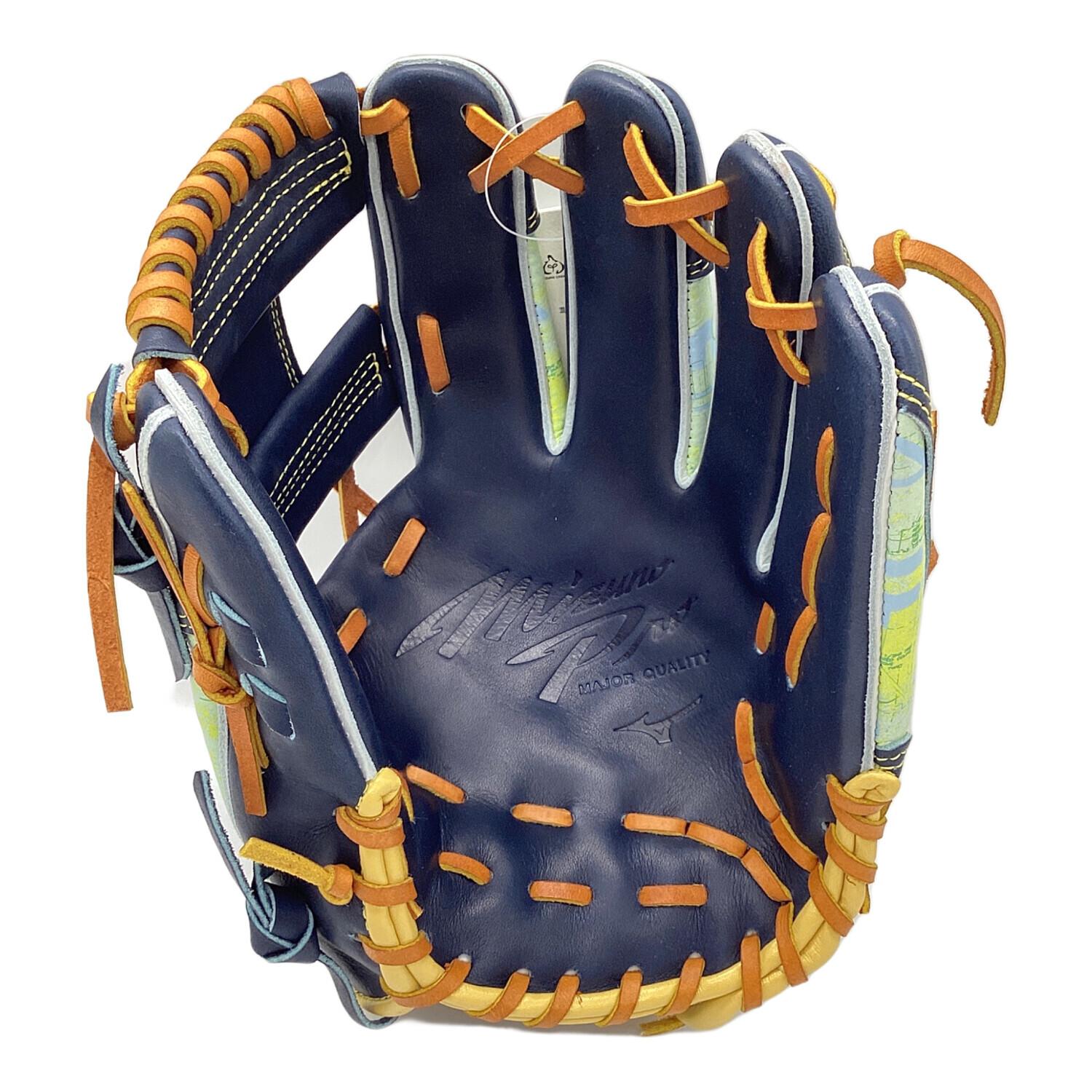 MIZUNO PRO (ミズノ プロ) 軟式グローブ SIZE 9 ネイビー 保存袋付き