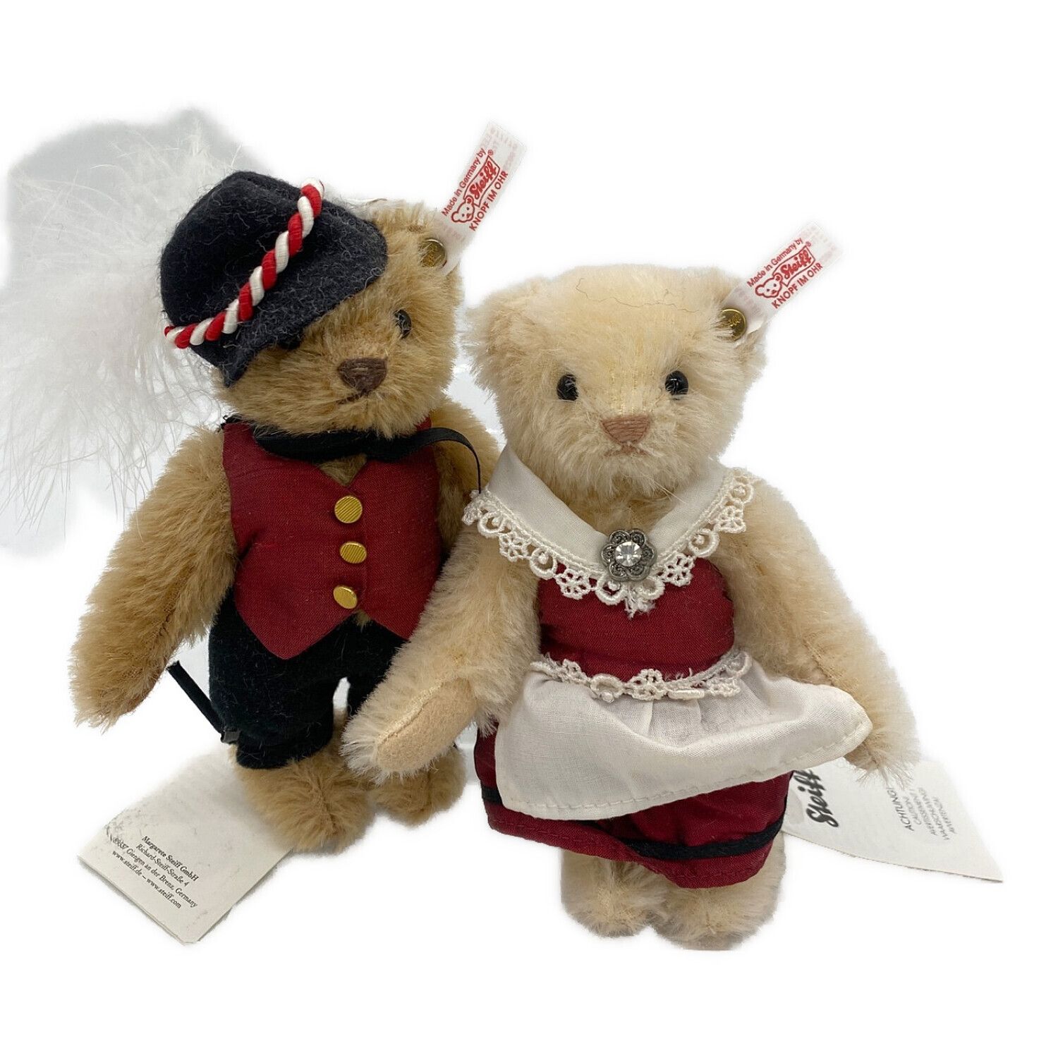 Xmasに シュタイフ アンティークテディベア シナモン 22cm Steiff Xmas