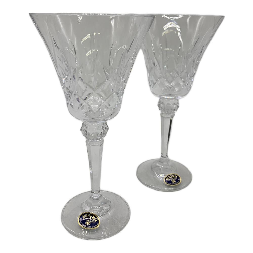 値下げしました。 人間国宝、藤田喬平 手吹ワイングラス n-5645.jpg