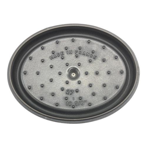 Staub (ストウブ) ピコ・ココット オーバル 27cm グレー 40500-276