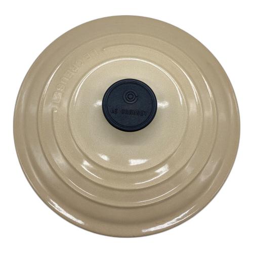 LE CREUSET (ルクルーゼ) 両手鍋 ココットロンド SIZE 24cm ベージュ