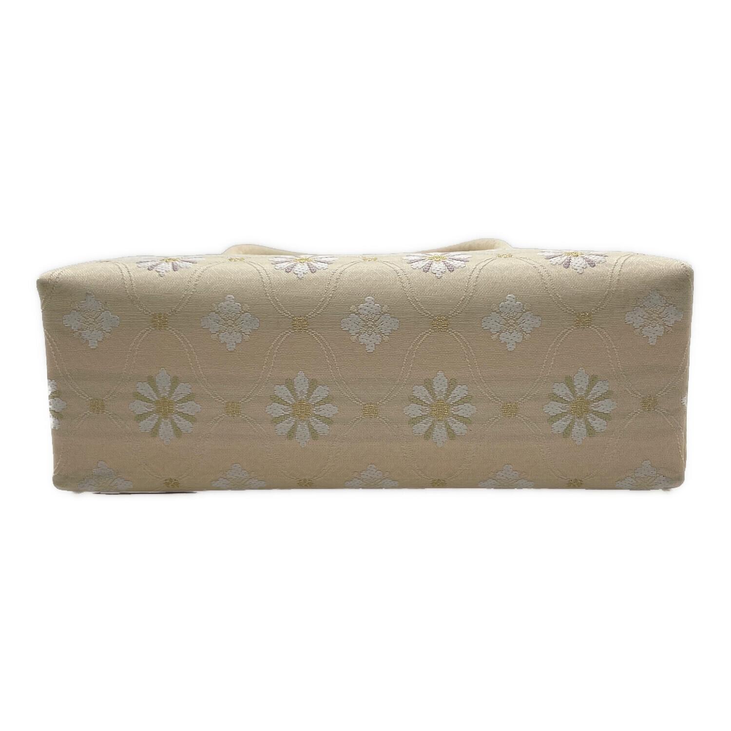 伊と忠 和装バッグ 利休バッグ ベージュ 花菱｜トレファクONLINE