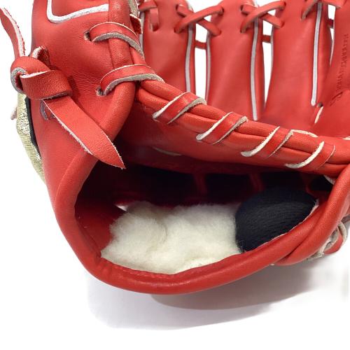 MIZUNO (ミズノ) 硬式グローブ レッド ケース付 グローバルエリート