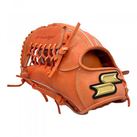 未使用・タグ付き】プロエッジ 硬式グローブ 外野手左投げ オレンジ