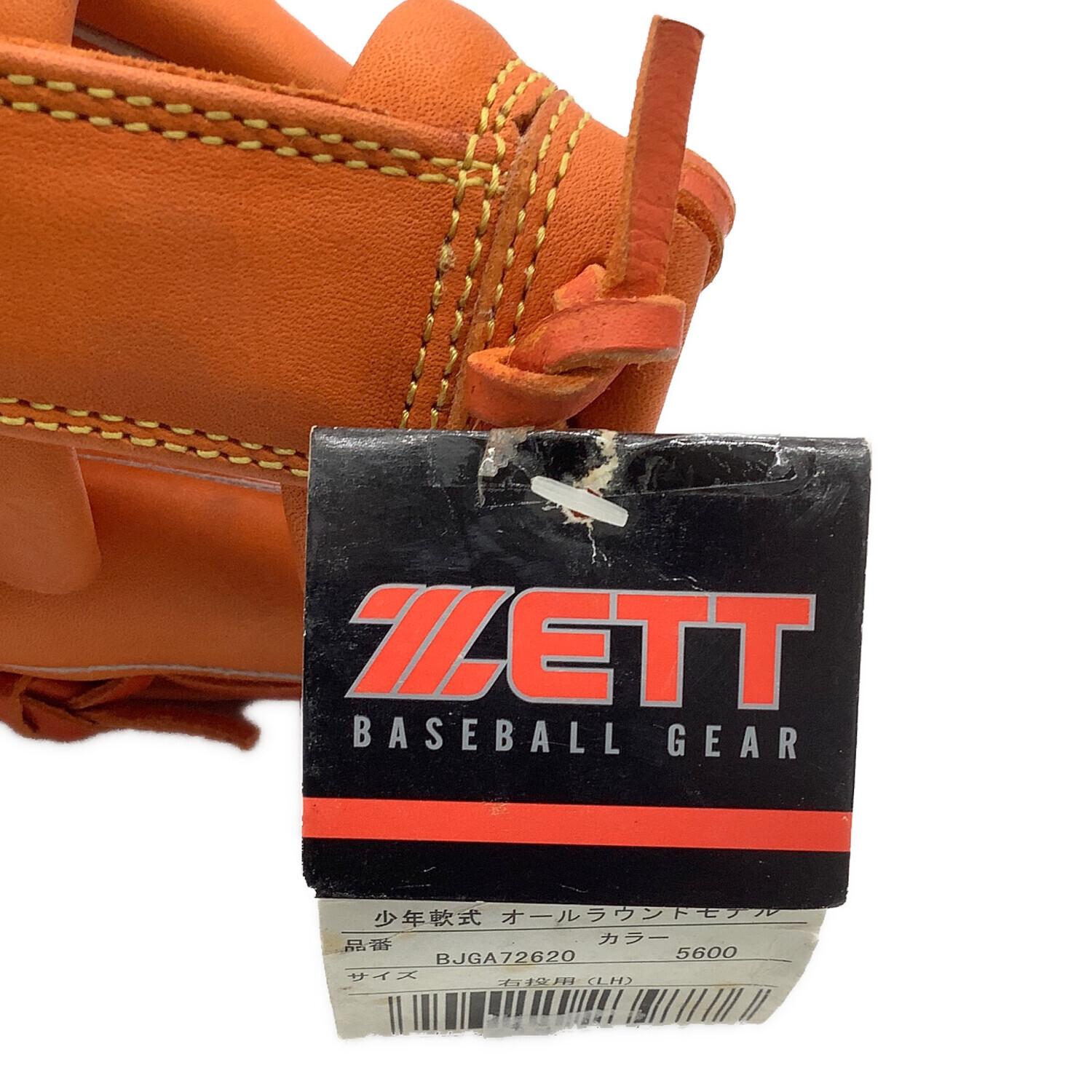 ZETT (ゼット) 軟式グローブ オレンジ オールラウンド用 少年用